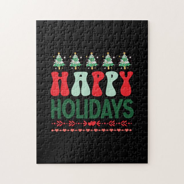 Xmas Gift Happy Holidays Jigsaw Puzzle (Vertical)