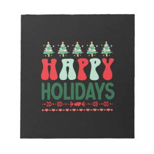 Xmas Gift Happy Holidays Notepad