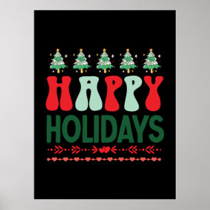 Xmas Gift Happy Holidays Poster