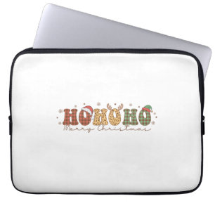 Xmas Gift Ho Ho Ho Merry Christmas Laptop Sleeve