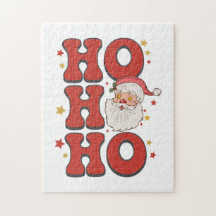 Xmas Gift Ho Ho Ho Santa Jigsaw Puzzle