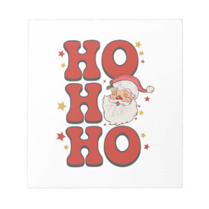 Xmas Gift Ho Ho Ho Santa Notepad