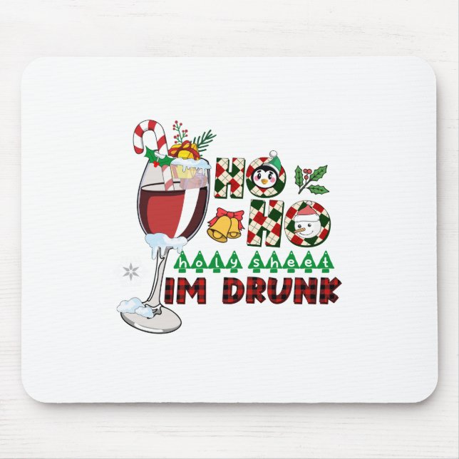 Xmas Gift Ho Ho Holy Sheet Mouse Pad (Front)