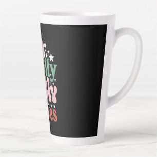 Xmas Gift Holly Jolly Vibes Latte Mug