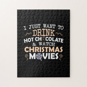Xmas Gift I Just Want To Drink Jigsaw Puzzle