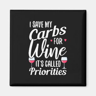 Xmas Gift I Save My Cards For Wine Magnet