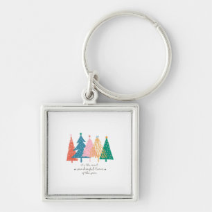 Xmas Gift It Is The Most Wonderful Time Key Ring
