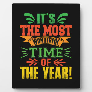 Xmas Gift It Is The Most Wonderful Time Plaque