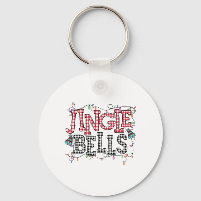 Xmas Gift Jingle Bells Key Ring (Front)