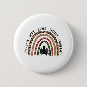 Xmas Gift Joy Love Hope Peace 6 Cm Round Badge