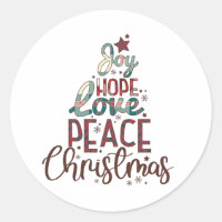 Xmas Gift Joy Love Peace Christmas