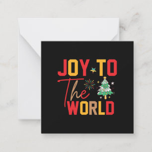 Xmas Gift Joy To The World Card