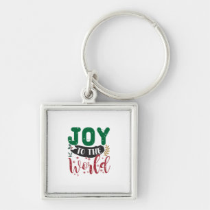 Xmas Gift Joy To The World Key Ring