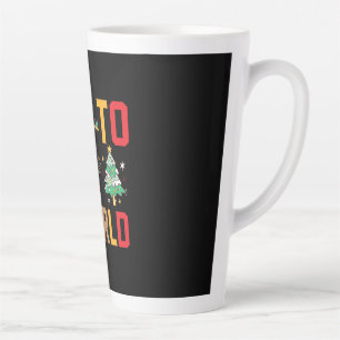 Xmas Gift Joy To The World Latte Mug