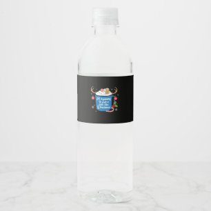 Xmas Gift Look A Latte Like Christmas Water Bottle Label