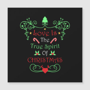Xmas Gift Love Is The True Spirit of Christmas