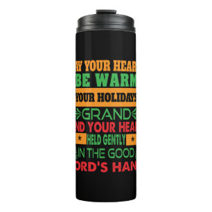 Xmas Gift May Your Hearth Be Warm Thermal Tumbler