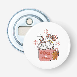 Xmas Gift Merry And Bright Bottle Opener
