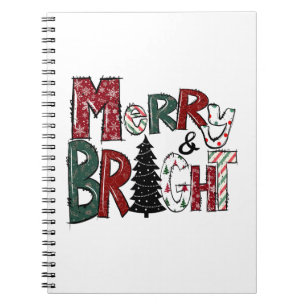 Xmas Gift Merry And Brights Notebook