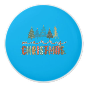Xmas Gift Merry Christmas Ceramic Knob