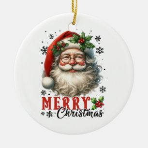 Xmas Gift Merry Christmas Ceramic Ornament