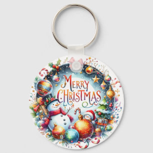 Xmas Gift Merry Christmas Key Ring