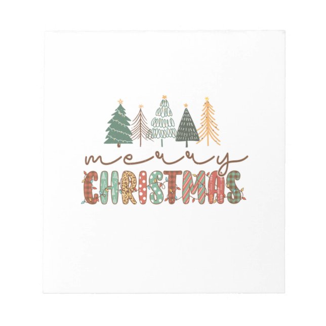 Xmas Gift Merry Christmas Notepad (Front)