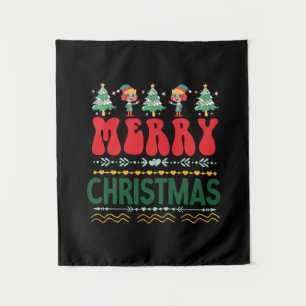 Xmas Gift Merry Christmas Tapestry