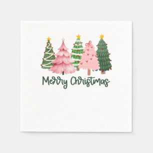 Xmas Gift Merry Christmas Tree Napkin