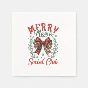 Xmas Gift Merry Mama Napkin