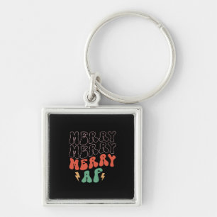 Xmas Gift Merry Merry Merry AF Key Ring