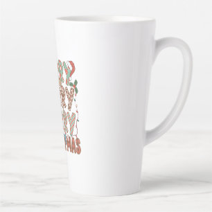Xmas Gift Merry Merry Merry Christmas Latte Mug
