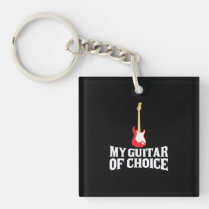 Xmas Gift My Guitar Of Choice Key Ring