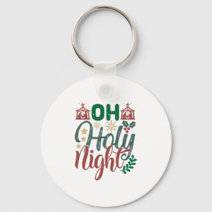 Xmas Gift Oh Holy Night Key Ring