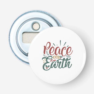 Xmas Gift Peace On Earth Bottle Opener