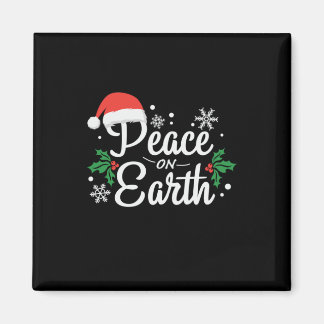 Xmas Gift Peace On Earth Magnet