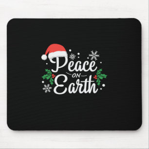 Xmas Gift Peace On Earth Mouse Pad