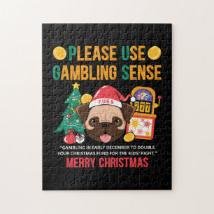 Xmas Gift PUGS The Canine Counsellor Jigsaw Puzzle