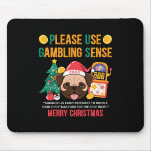 Xmas Gift PUGS The Canine Counsellor Mouse Pad