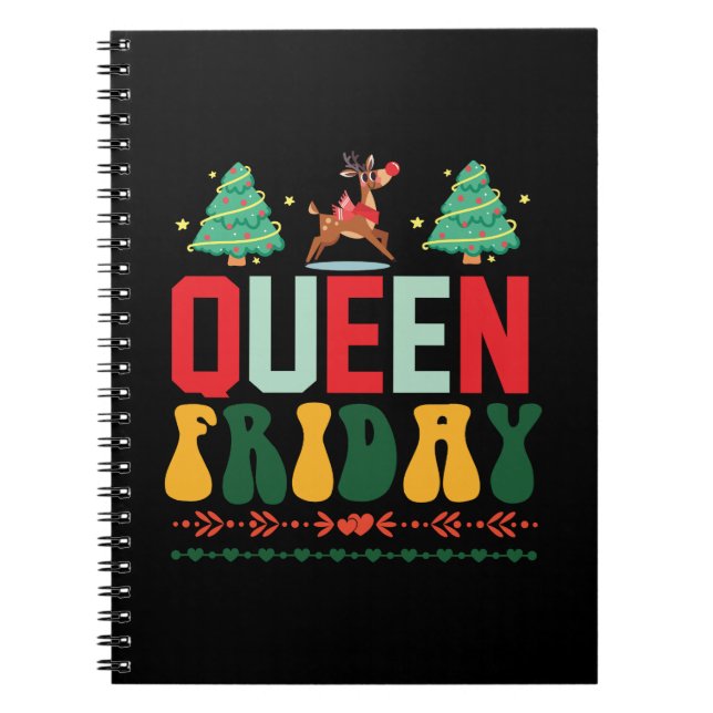 Xmas Gift Queen Friday Notebook (Front)