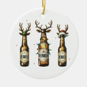 Xmas Gift Reinbeer Reinbeer Reinbeer Ceramic Ornament