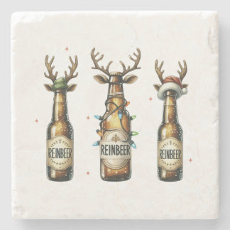 Xmas Gift Reinbeer Reinbeer Reinbeer Stone Coaster