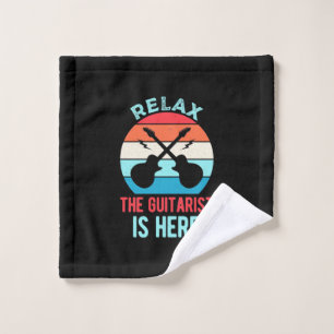 Xmas Gift Relax The Guitarist Is Here Wash Cloth