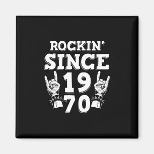 Xmas Gift Rockin Since 1970 Magnet