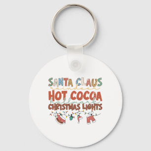 Xmas Gift Santa ClausChristmas Lights Key Ring