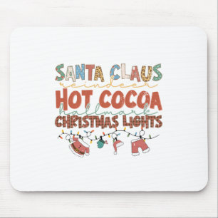 Xmas Gift Santa ClausChristmas Lights Mouse Pad