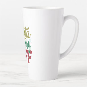 Xmas Gift Santa Is My BFF Latte Mug