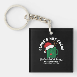 Xmas Gift Santa Secret Recipe Key Ring