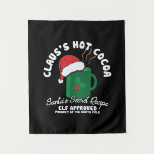Xmas Gift Santa Secret Recipe Tapestry