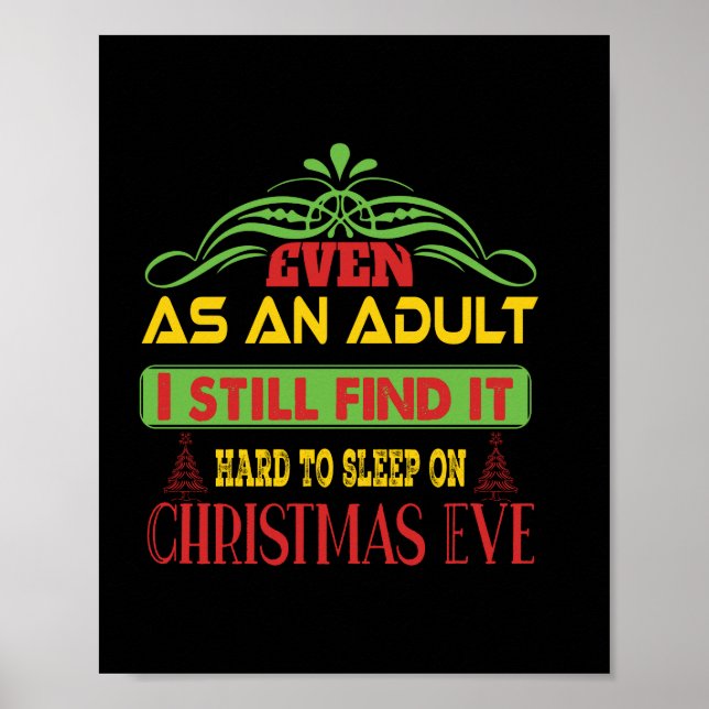 Xmas Gift Sleep On Christmas Eve Poster (Front)